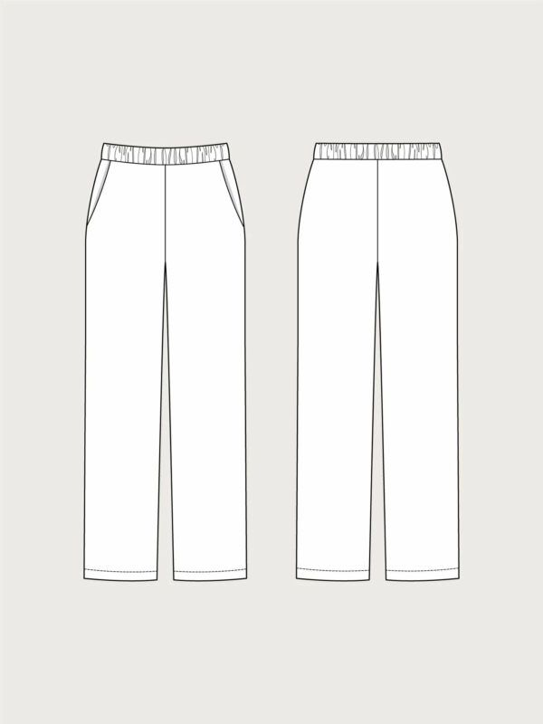 Schnittmuster // The Assembly Line // Pull On Trousers XS-L oder XL-3XL – Bild 2
