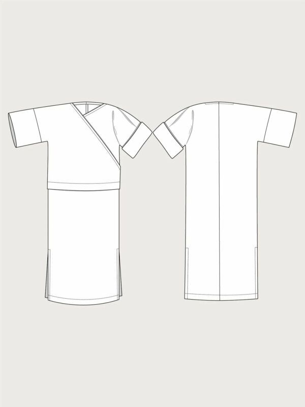 Schnittmuster // The Assembly Line // Unisex Wrap Top or Dress XS-L oder XL-3XL – Bild 3