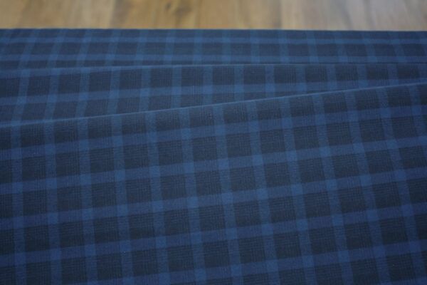 Flanell // Porto Flannel Heavy Twill // Plaid // Navy – Bild 2