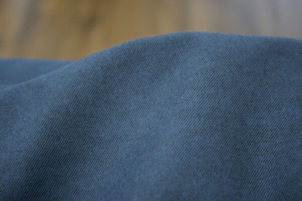 Flanell // Porto Flannel Heavy Twill // Solid // Navy – Bild 3