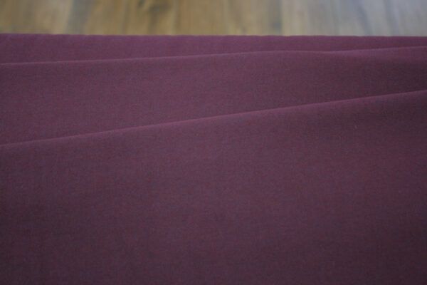 Flanell // Porto Flannel Heavy Twill // Solid // Burgundy – Bild 2