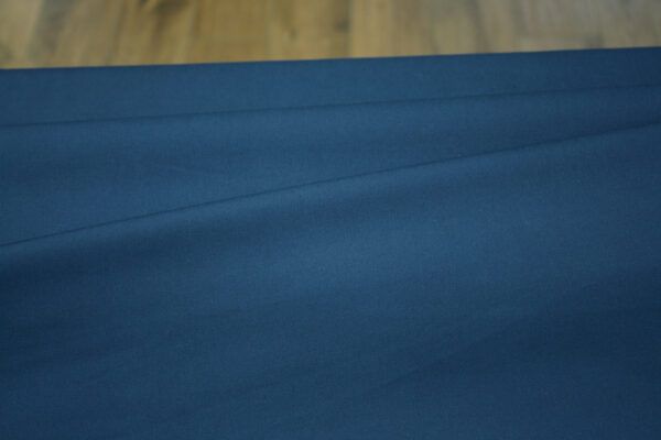 Baumwollstoff mit Elastan // Blau – Bild 3