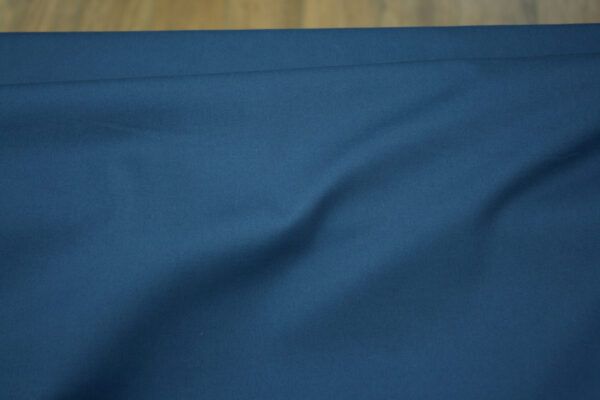 Baumwollstoff mit Elastan // Blau – Bild 2
