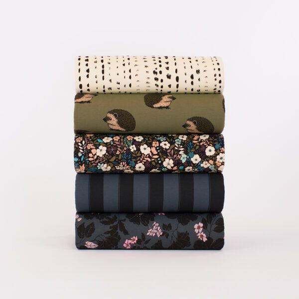 French Terry // SYAS // Flower Harvest // Black – Bild 7