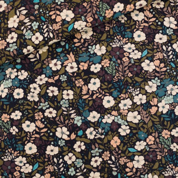 French Terry // SYAS // Flower Harvest // Black
