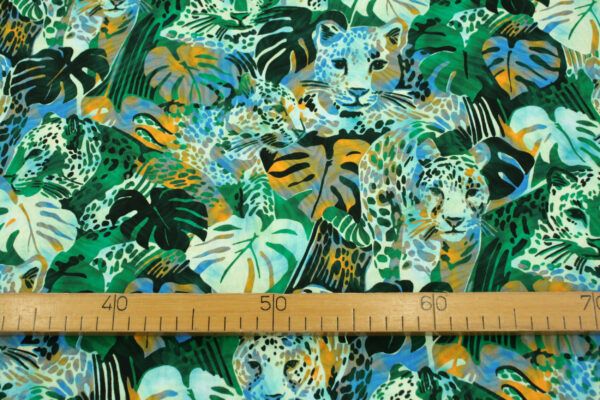 Popeline // Midnight In The Jungle // Leopard // Fern – Bild 4