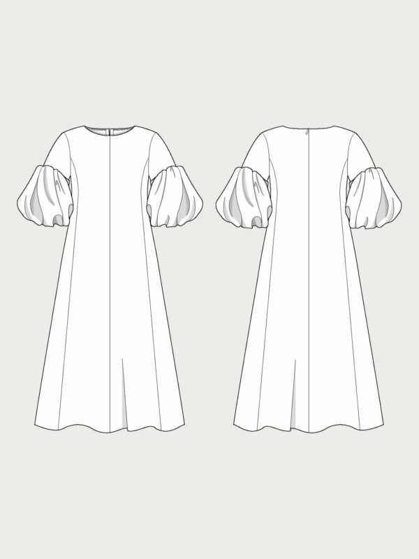 Schnittmuster // The Assembly Line // Balloon Sleeve Dress XS-L oder XL-3XL – Bild 8
