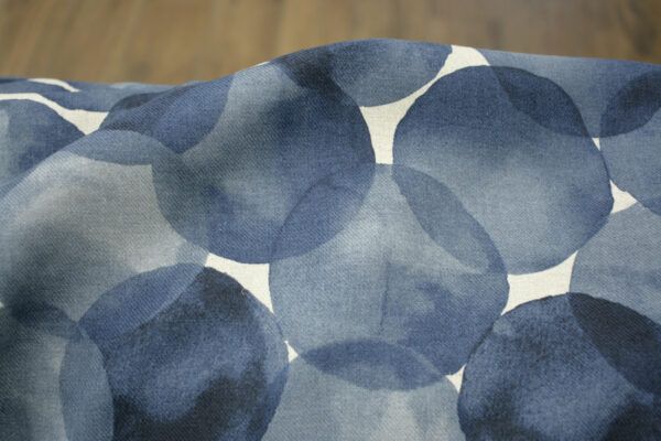 Leinen Baumwolle Mix // Kokka // Dots // Blue