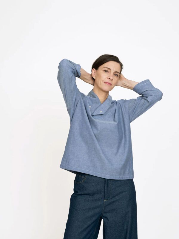 Schnittmuster // The Assembly Line // Wrap Collar Shirt XS-L oder XL-3XL Unisex