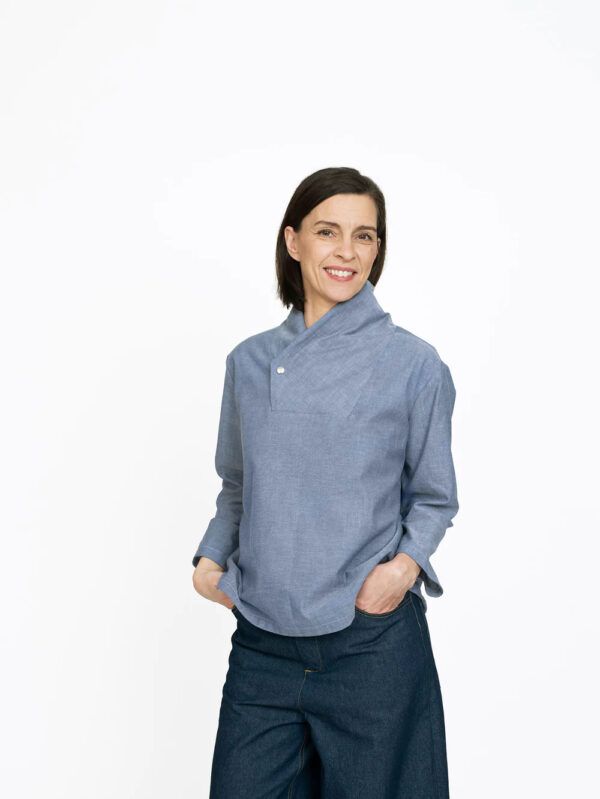 Schnittmuster // The Assembly Line // Wrap Collar Shirt XS-L oder XL-3XL Unisex – Bild 5