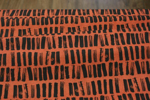 Popeline // Art Gallery // Abstract Art // Parallel Strokes // Terracotta – Bild 3