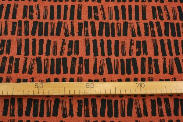 Popeline // Art Gallery // Abstract Art // Parallel Strokes // Terracotta – Bild 2