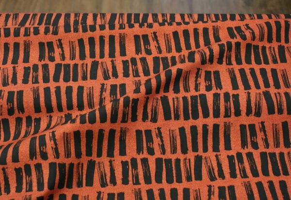 Popeline // Art Gallery // Abstract Art // Parallel Strokes // Terracotta