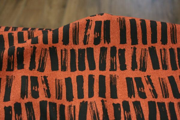 Popeline // Art Gallery // Abstract Art // Parallel Strokes // Terracotta – Bild 4