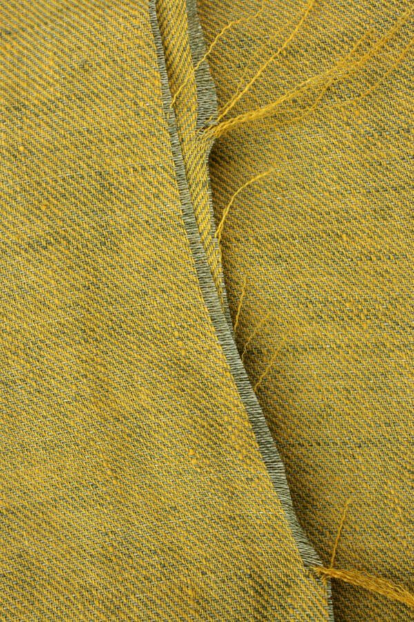 Leinen Chambray // Cross Dye // Gelb Salbei – Bild 4