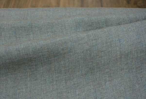 Leinen Chambray // Cross Dye // Sand Hellblau – Bild 4