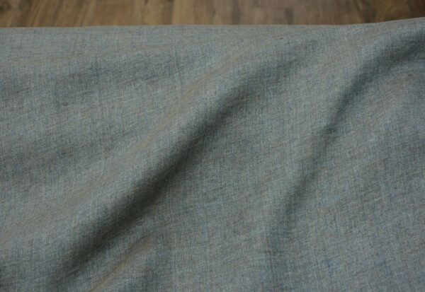 Leinen Chambray // Cross Dye // Sand Hellblau – Bild 3