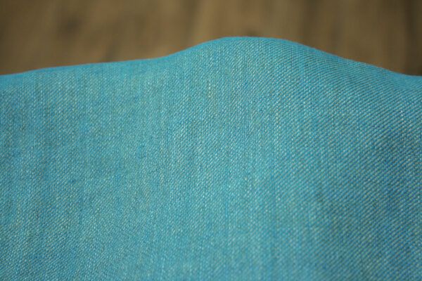 Leinen Chambray // Cross Dye // Helltürkis Sand