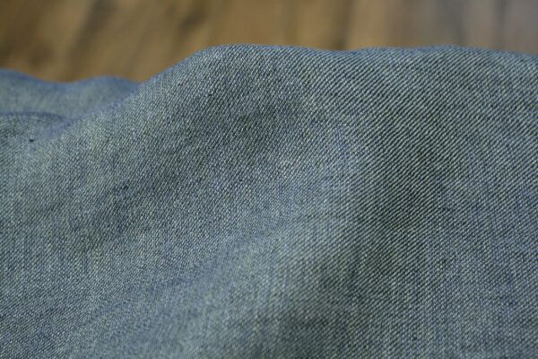 Leinen Chambray // Cross Dye // Jeansblau Sand