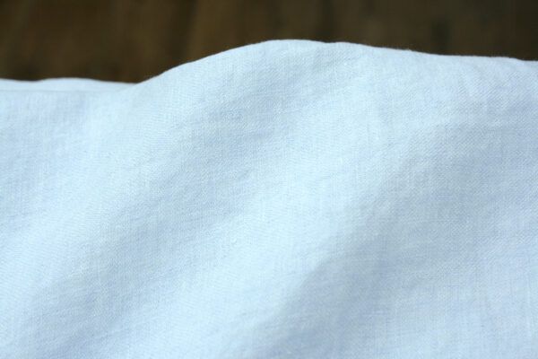 Leinen Hanf Chambray // Hellblau Weiß