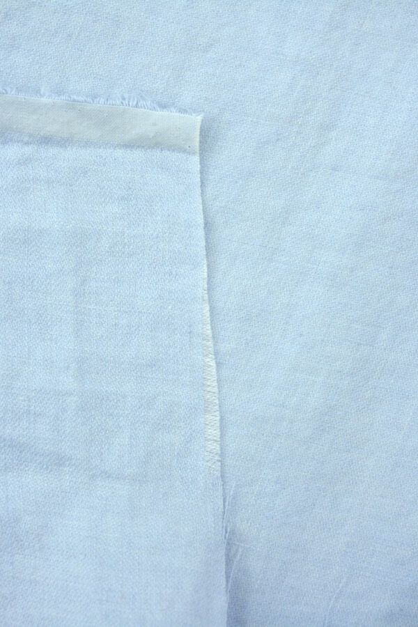 Leinen Hanf Chambray // Hellblau Weiß – Bild 5