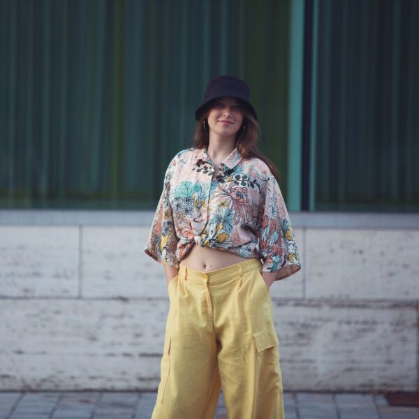 Leinen Viskose Mix // SYAS // Misted Yellow – Bild 4