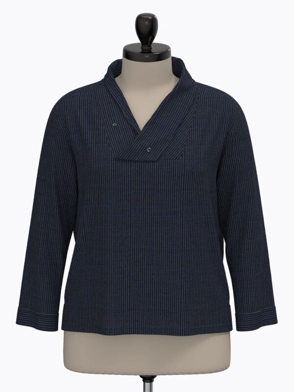 Schnittmuster // The Assembly Line // Wrap Collar Shirt XS-L oder XL-3XL Unisex – Bild 2