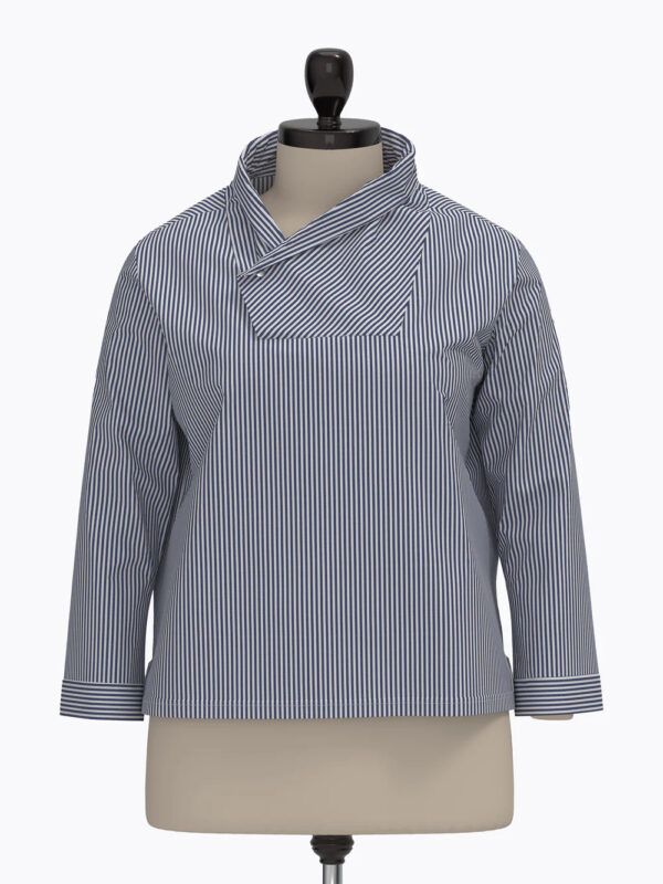 Schnittmuster // The Assembly Line // Wrap Collar Shirt XS-L oder XL-3XL Unisex – Bild 4