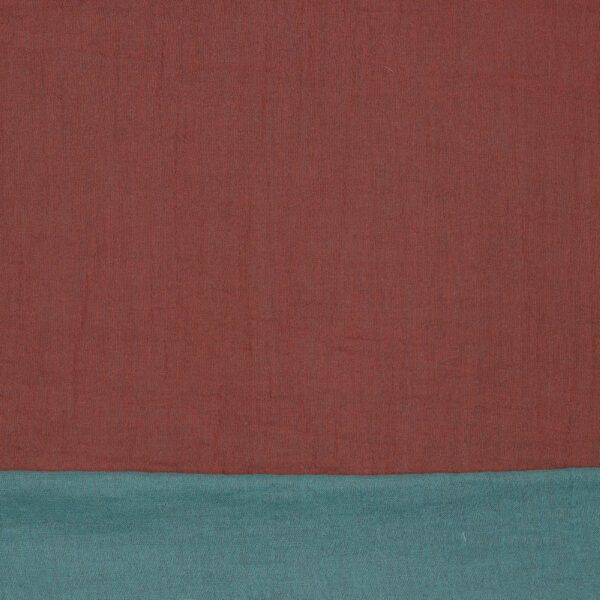 BIO Doppelseitiger Double Gauze // Rouge-Green – Bild 3