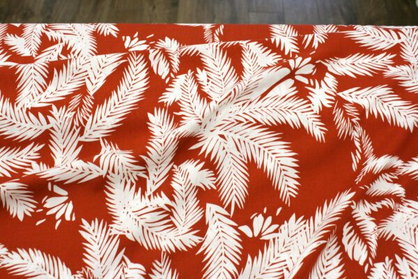 Viskose // Palm Leaves Red
