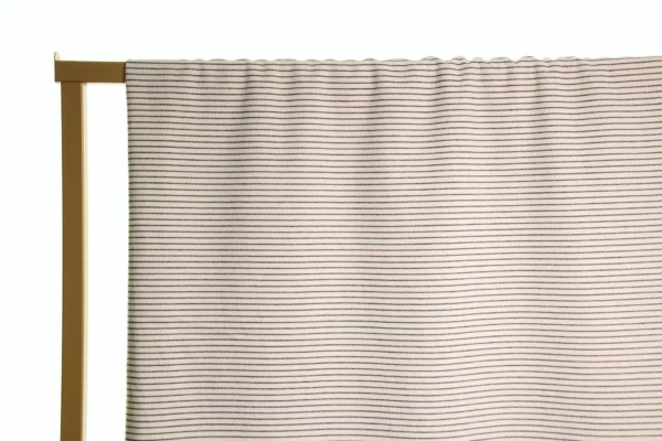 Denim // Atelier Jupe // White and Navy Striped Cotton Jeans – Bild 4