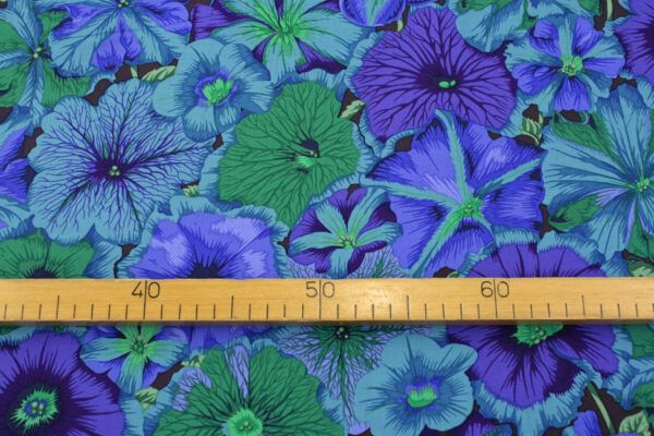 Popeline // Kaffe Fassett // Petunia // Blue – Bild 3