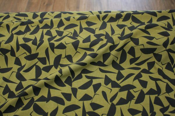 Viskose mit Stretch // Abstract // Green – Bild 2