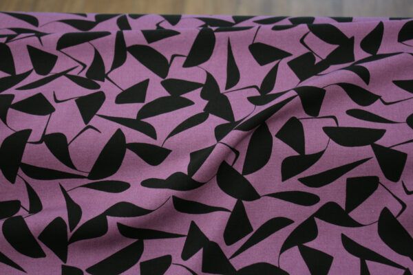 Viskose mit Stretch // Abstract // Lilac – Bild 3