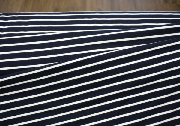 Sommersweat // Stripes // Dark Blue and Off White – Bild 3