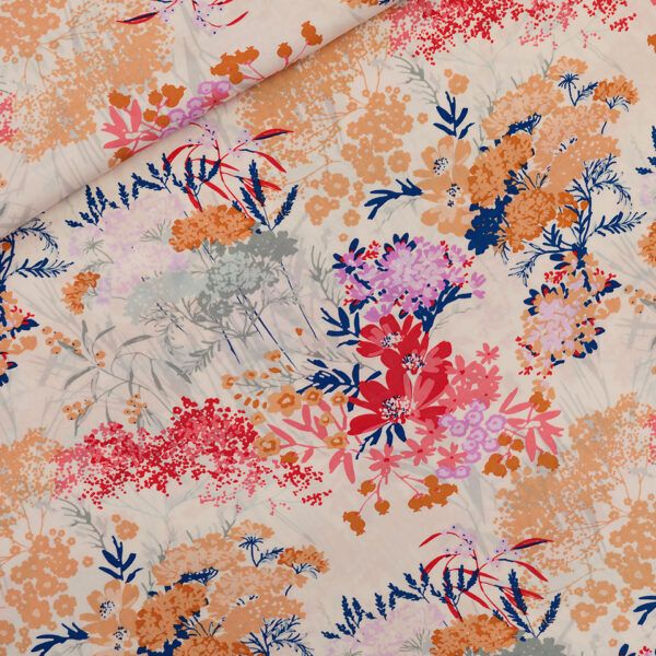 EcoVero™️ Viskose // SYAS // Wild Flowers // Cloud White