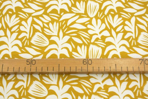 Viskosecrepejersey // Summer Vibes // Yellow – Bild 4