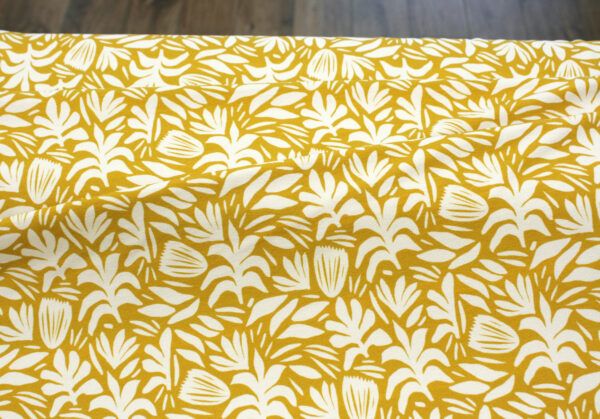 Viskosecrepejersey // Summer Vibes // Yellow – Bild 3