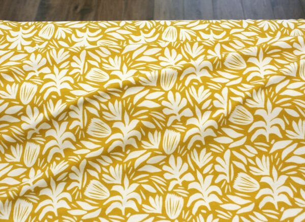 Viskosecrepejersey // Summer Vibes // Yellow – Bild 2