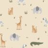 Baumwolljersey // Tiere Beige