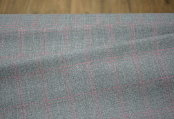 Wollstoff // Kyra // Pink Grey – Bild 2