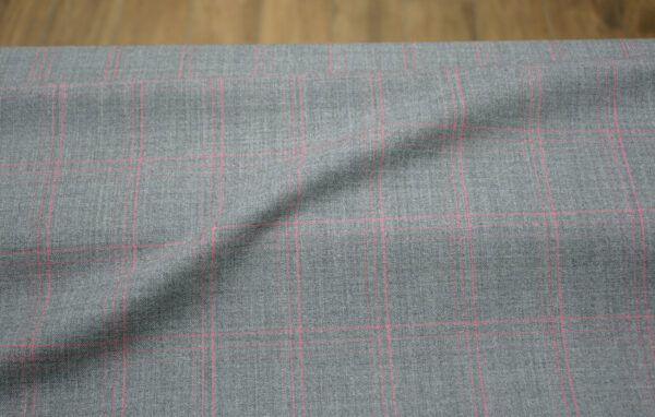 Wollstoff // Kyra // Pink Grey – Bild 4
