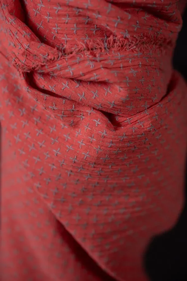 Indian Cotton // Merchant & Mills // Coral Pop Cross Stitch – Bild 3