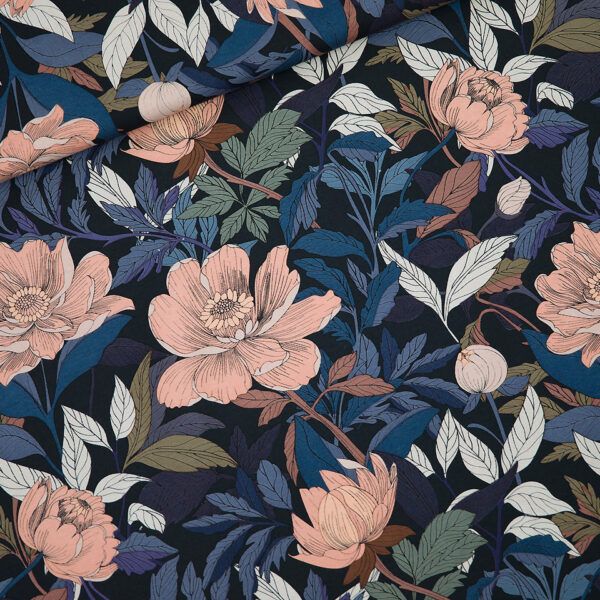 French Terry // SYAS // Pasture Rose // Black