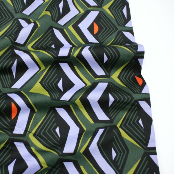 Popeline // Baumwollsatin // Geometric