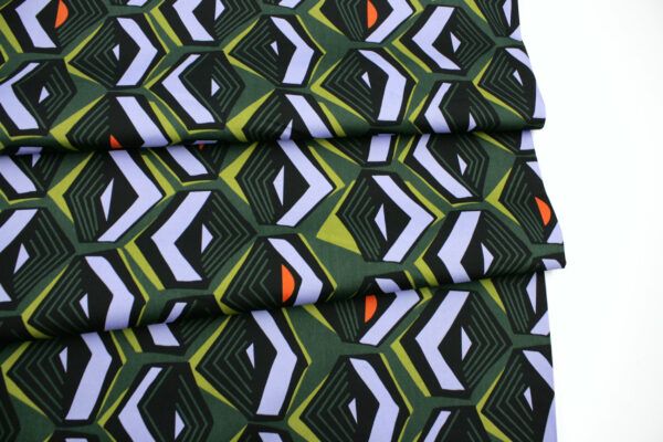 Popeline // Baumwollsatin // Geometric – Bild 4