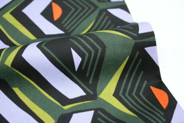 Popeline // Baumwollsatin // Geometric – Bild 2