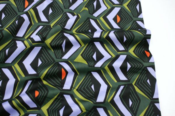 Popeline // Baumwollsatin // Geometric – Bild 5