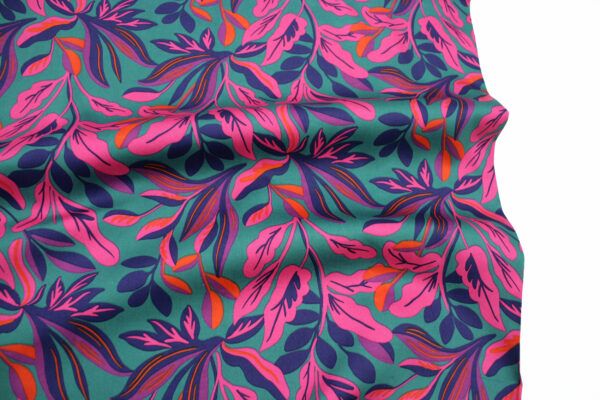 Popeline // Baumwollsatin // Lush Leaves – Bild 4