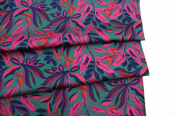 Popeline // Baumwollsatin // Lush Leaves – Bild 2